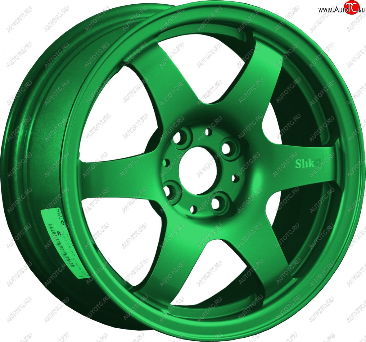 7 899 р. Кованый диск Slik Classik 6x15 (Зеленый) 6.5x15/4-5x98-120 D54.1-72.6   (Цвет: Зеленый)  с доставкой в г. Чебоксары