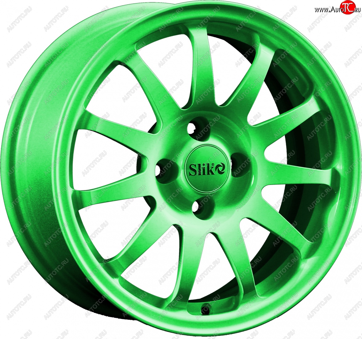 15 249 р. Кованый диск Slik Classik 6.5x15 (RAL 6038 ярко-зеленый)   (Цвет: RAL 6038 ярко-зеленый)  с доставкой в г. Чебоксары