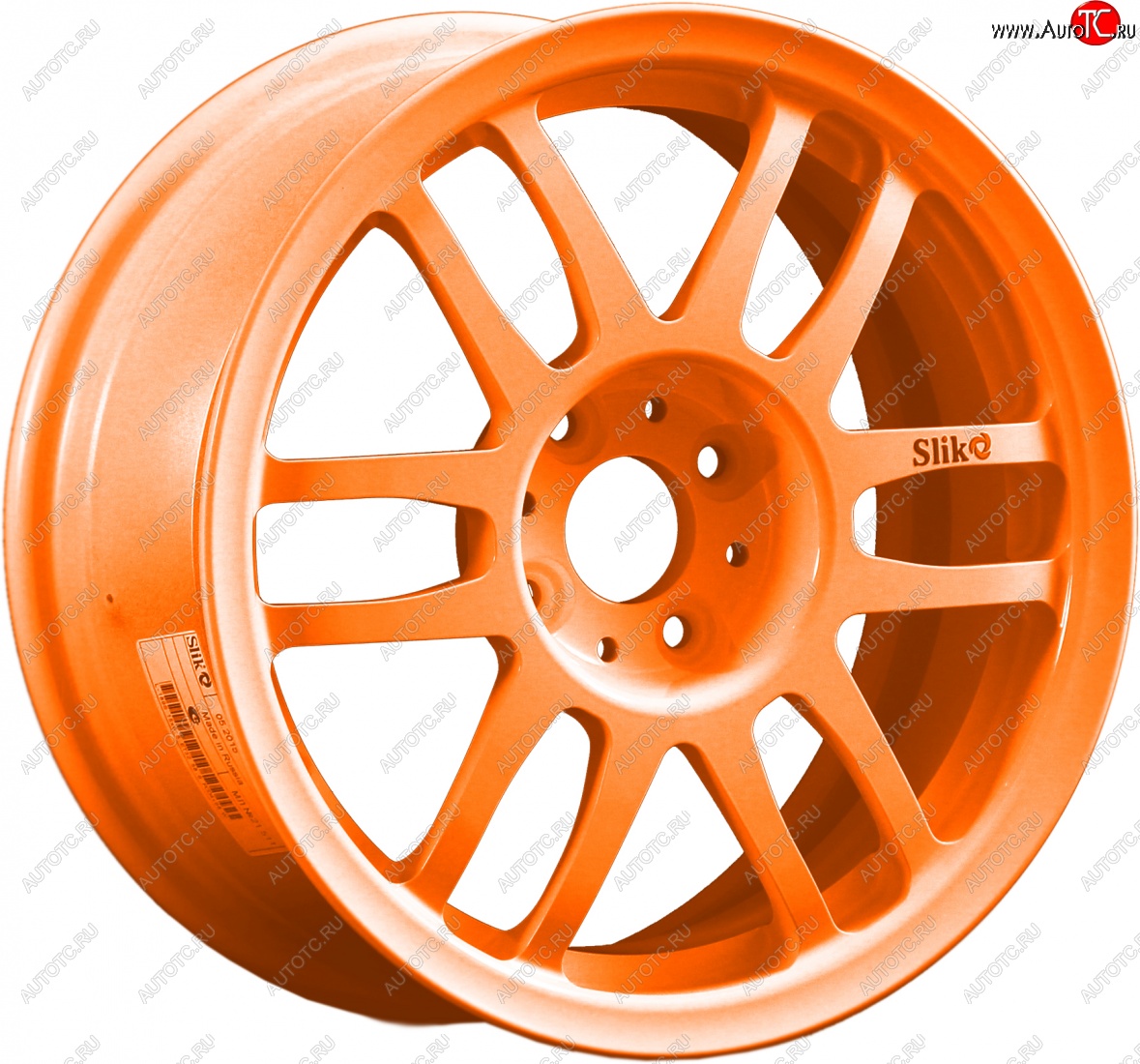 7 899 р. Кованый диск Slik Classik 6.5x15 (Ярко-оранжевый)   (Цвет: Ярко-оранжевый)  с доставкой в г. Чебоксары