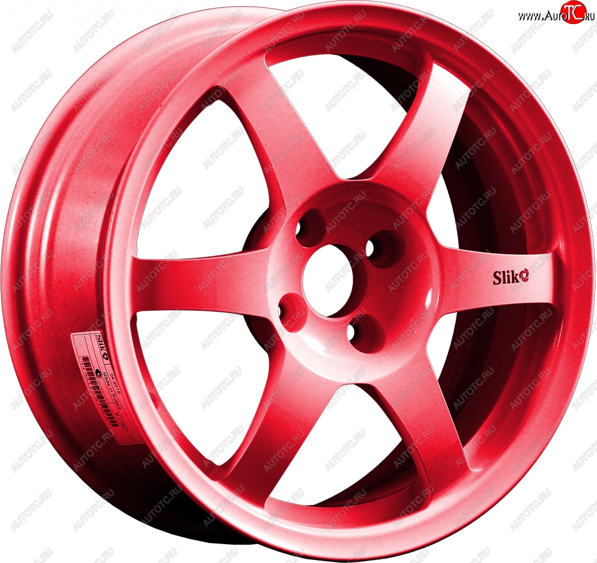 9 849 р. Кованый диск Slik Classik 6.5x16 (Candy рубиновый)   (Цвет: Candy рубиновый)  с доставкой в г. Чебоксары