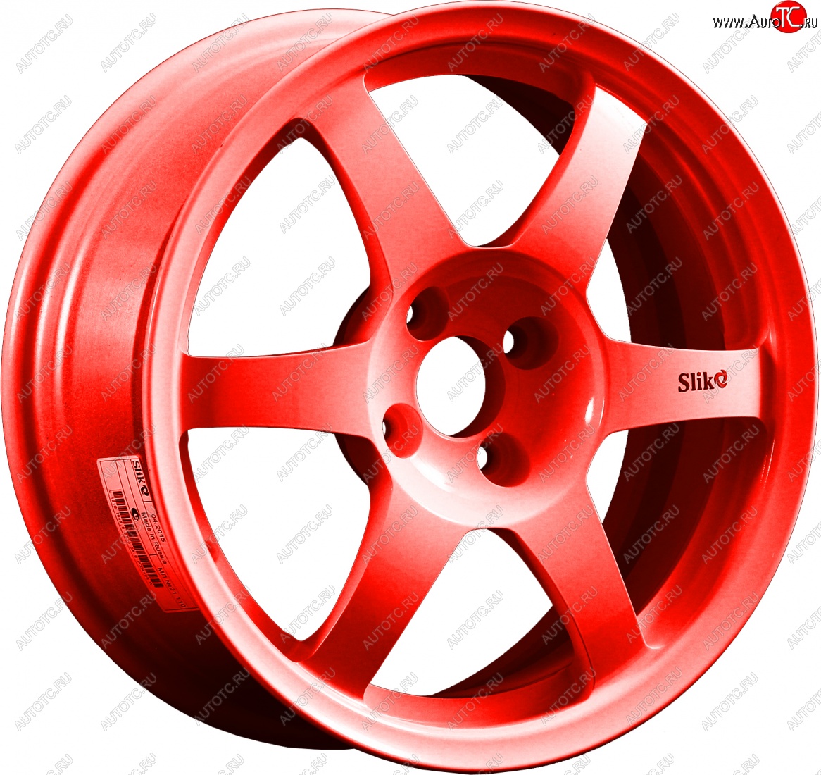 9 849 р. Кованый диск Slik Classik 6.5x16 (RAL 3026 ярко-алый)   (Цвет: RAL 3026 ярко-алый)  с доставкой в г. Чебоксары