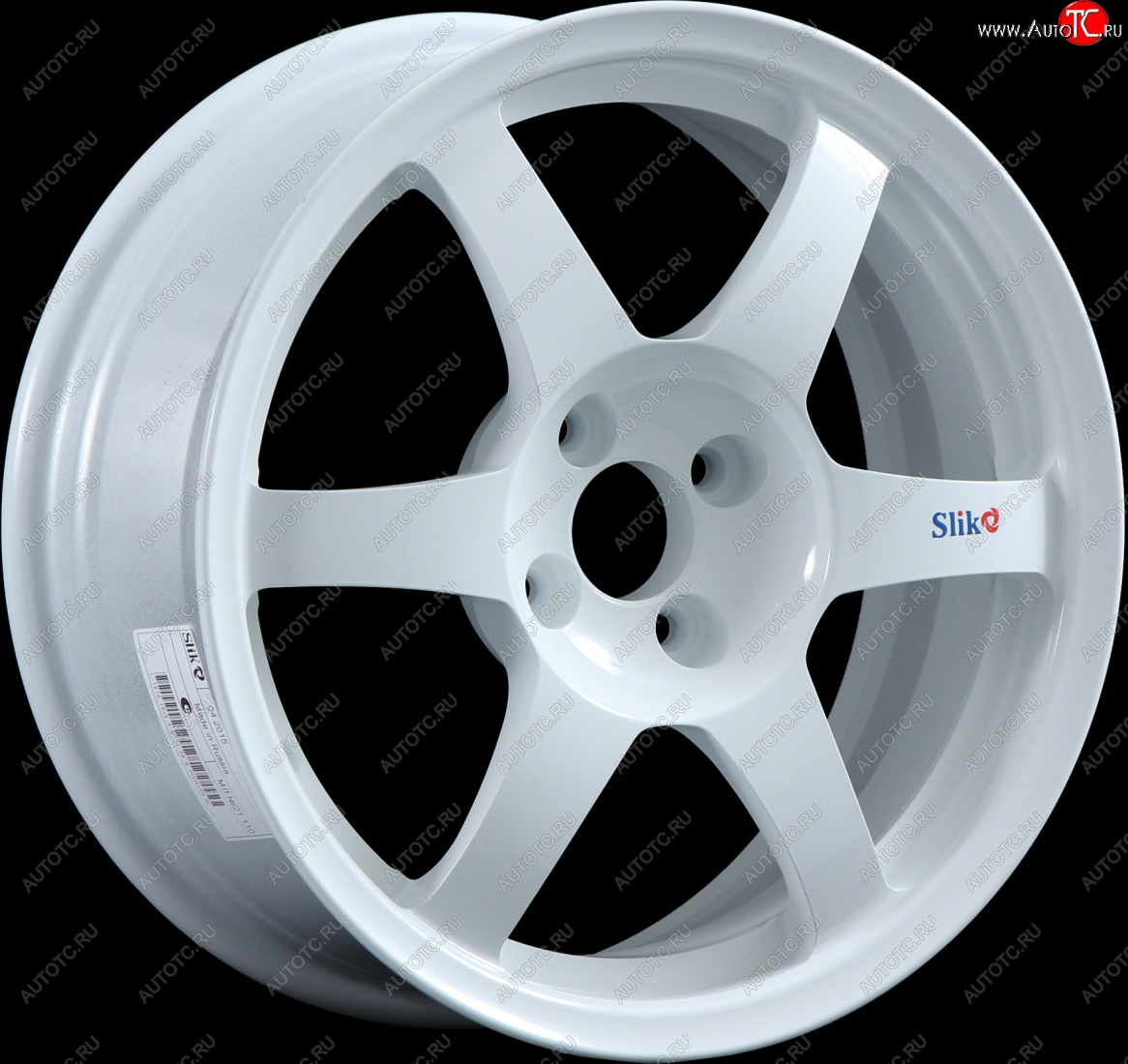 9 849 р. Кованый диск Slik Classik 6.5x16 (Белый)   (Цвет: Белый)  с доставкой в г. Чебоксары