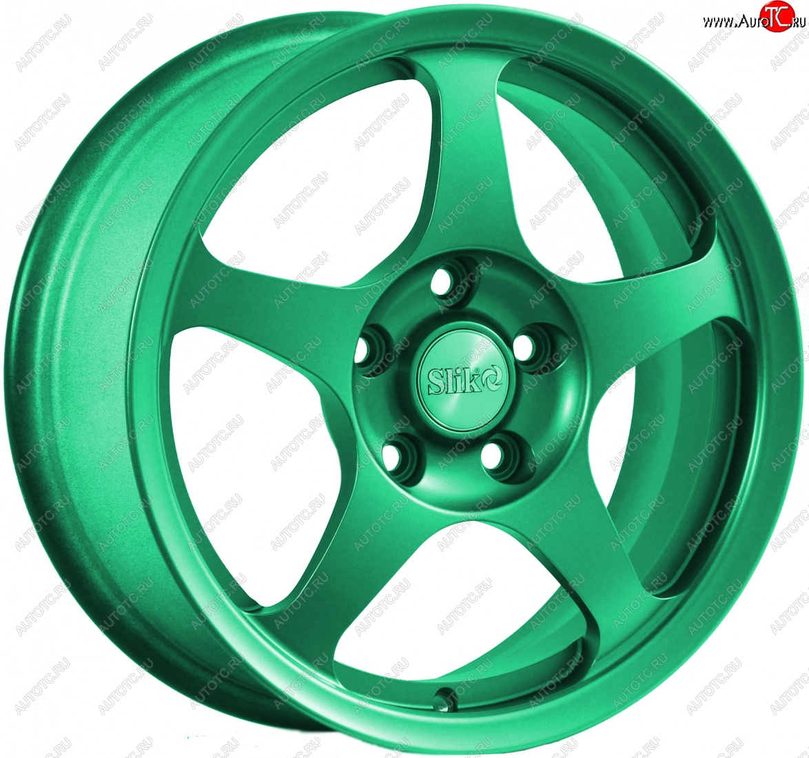 10 999 р. Кованый диск Slik classik R16x6.5 (Candy Green) изумрудно-зеленый 6.5x16   (Цвет: Candy Green)  с доставкой в г. Чебоксары