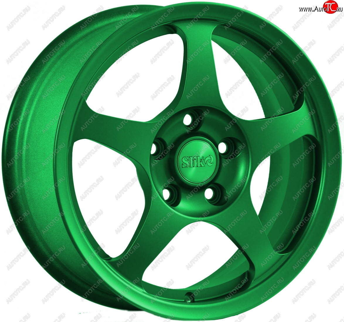 10 999 р. Кованый диск Slik classik R16x6.5 Зеленый (GREEN) 6.5x16   (Цвет: GREEN)  с доставкой в г. Чебоксары