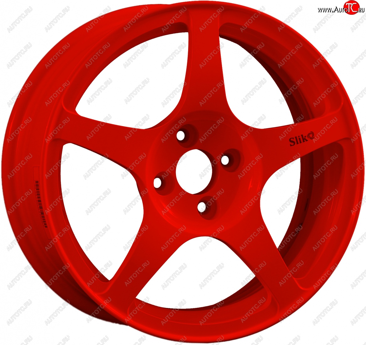 11 049 р. Кованый диск Slik classik R16x6.5 Candy RED красный 6.5x16   (Цвет: Candy RED красный 6.5x16)  с доставкой в г. Чебоксары