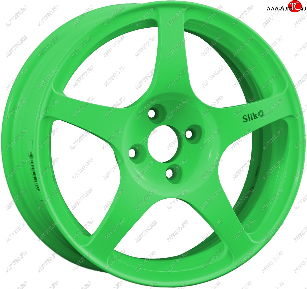 10 599 р. Кованый диск Slik classik R16x6.5 RAL 6038 ярко-зеленый 6.5x16   (Цвет: RAL 6038 ярко-зеленый 6.5x16)  с доставкой в г. Чебоксары