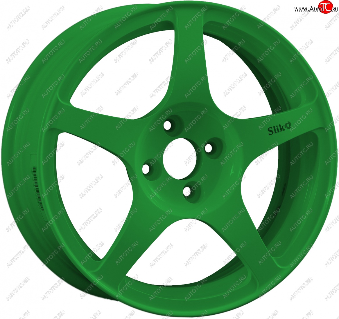 10 349 р. Кованый диск Slik classik R16x6.5 Зеленый (GREEN) 6.5x16   (Цвет: GREEN)  с доставкой в г. Чебоксары