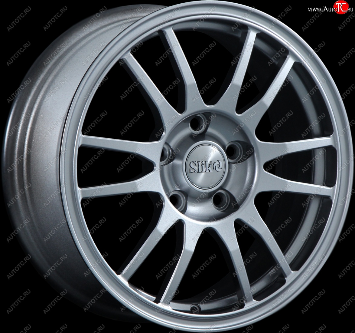 12 949 р. Кованый диск Slik classik R16x6.5 Серебристый тёмный (S25) 6.5x16   (Цвет: S25)  с доставкой в г. Чебоксары