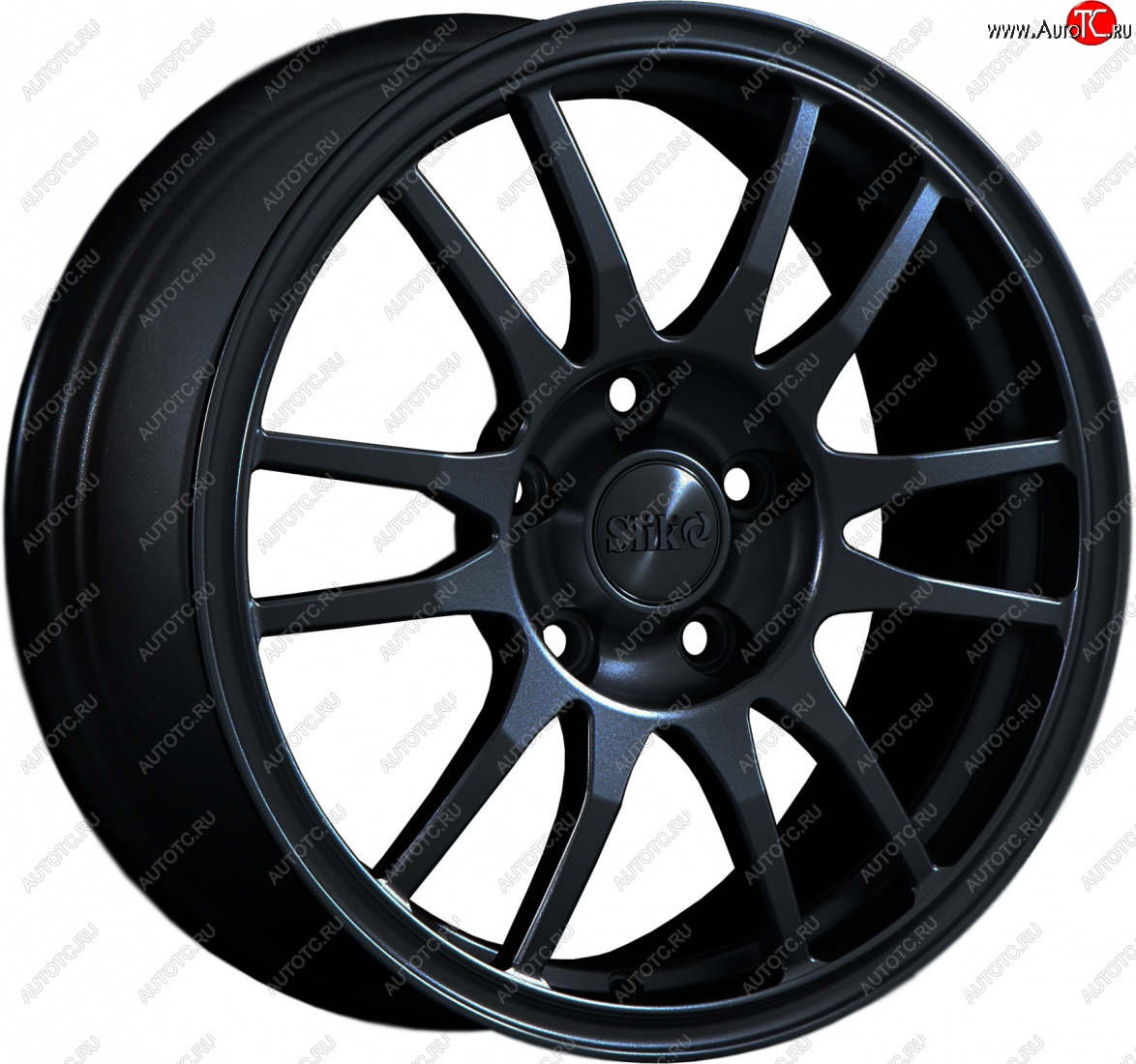12 949 р. Кованый диск Slik classik R16x6.5 Черный глянцевый (BK) 6.5x16   (Цвет: BK)  с доставкой в г. Чебоксары