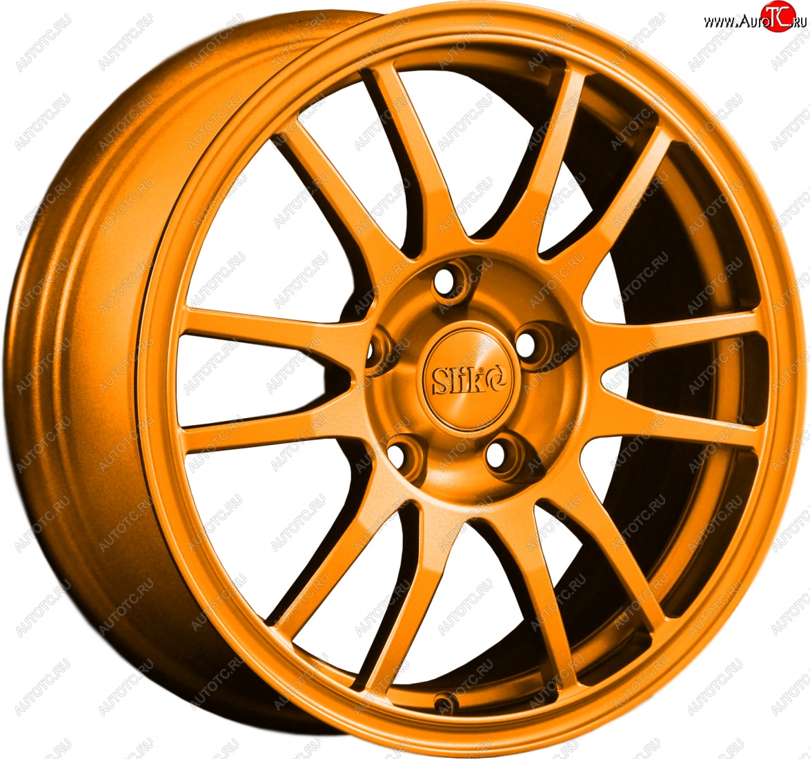 12 949 р. Кованый диск Slik classik R16x6.5 Ярко-оранжевый (ORANGE) 6.5x16   (Цвет: ORANGE)  с доставкой в г. Чебоксары
