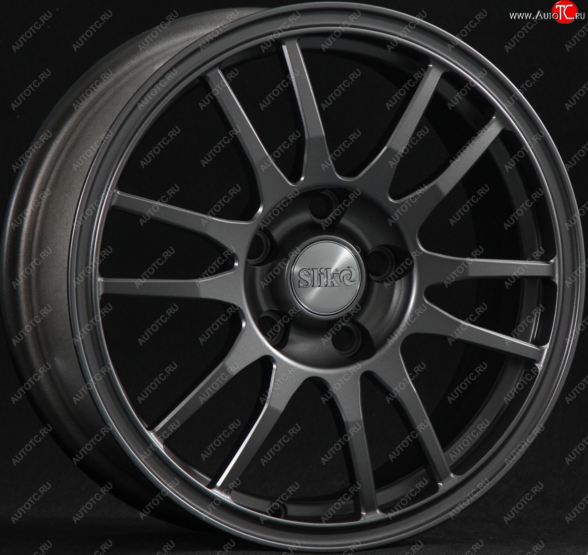 12 949 р. Кованый диск Slik classik R16x6.5 Графит матовый (GRF2) 6.5x16   (Цвет: GRF2)  с доставкой в г. Чебоксары