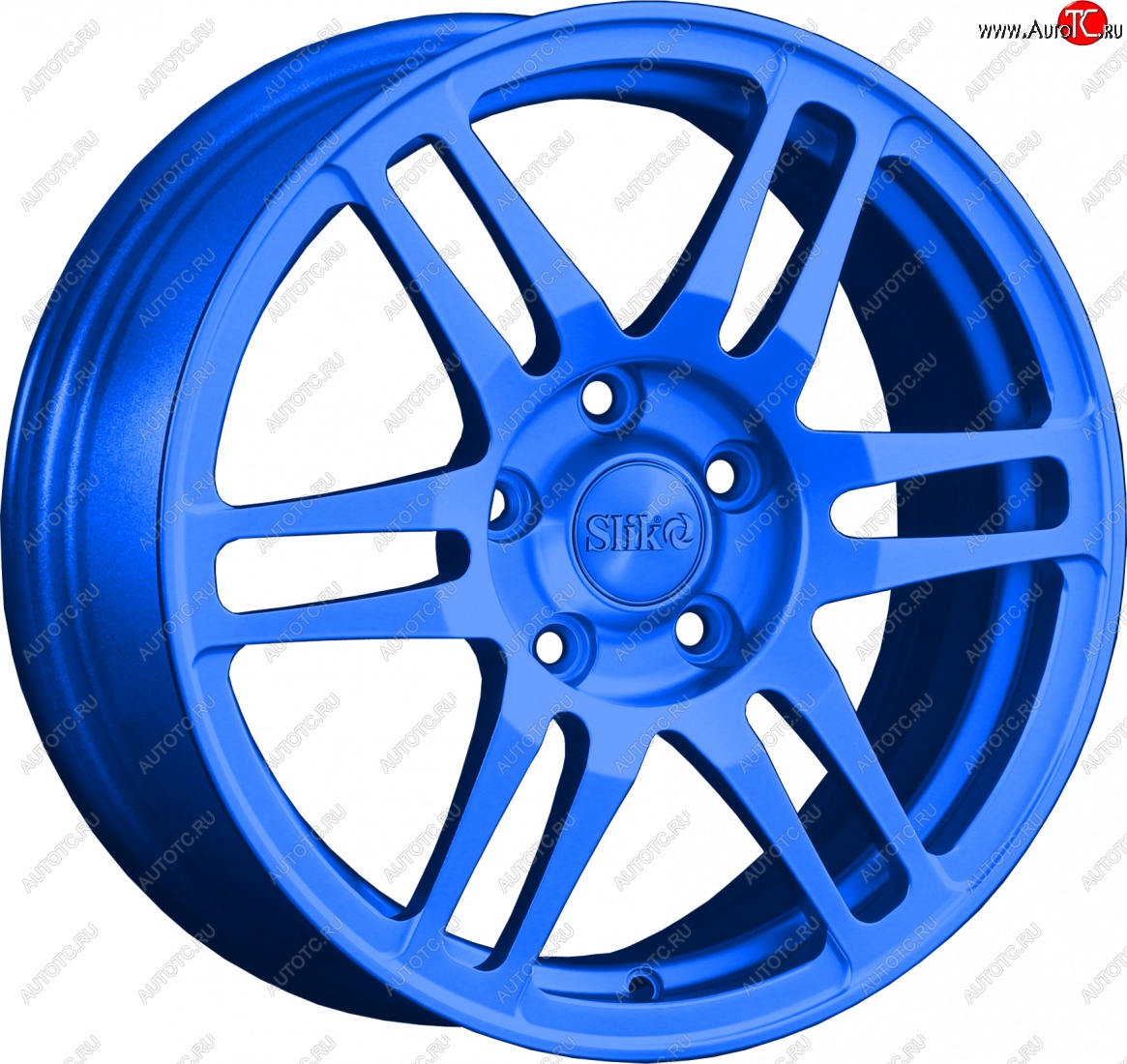 12 949 р. Кованый диск Slik classik R16x6.5 Синий (BLUE) 6.5x16   (Цвет: BLUE)  с доставкой в г. Чебоксары