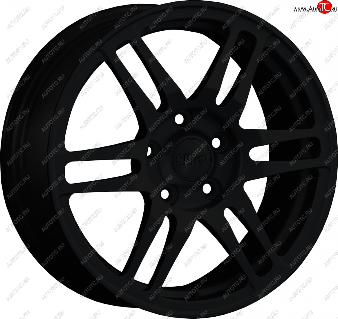 12 949 р. Кованый диск Slik classik R16x6.5 Черный глянцевый (BK) 6.5x16   (Цвет: BK)  с доставкой в г. Чебоксары
