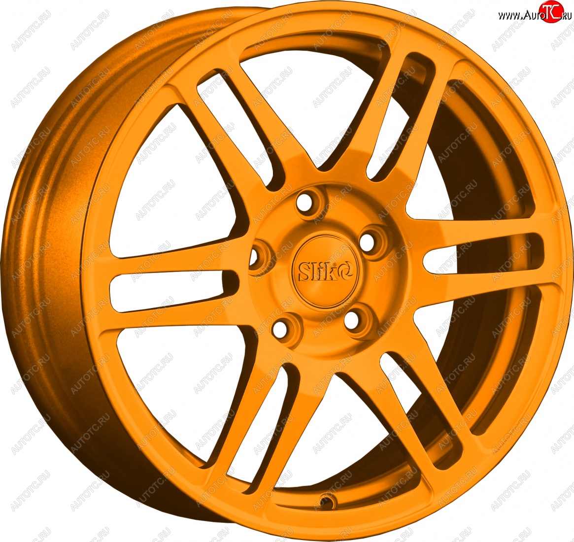 12 949 р. Кованый диск Slik classik R16x6.5 Ярко-оранжевый (ORANGE) 6.5x16   (Цвет: ORANGE)  с доставкой в г. Чебоксары