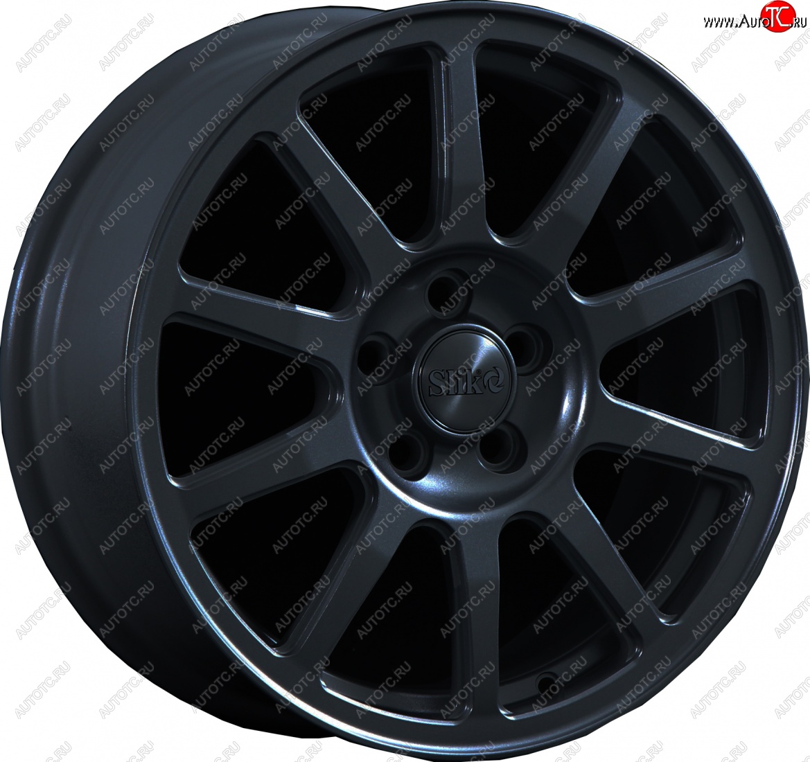 18 999 р. Кованый диск Slik classik R16x6.5 Черный глянцевый (BK) 6.5x16   (Цвет: BK)  с доставкой в г. Чебоксары
