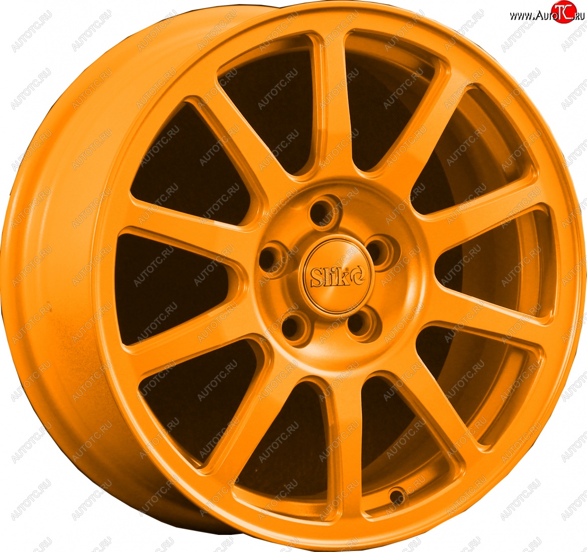 18 999 р. Кованый диск Slik classik R16x6.5 Ярко-оранжевый (ORANGE) 6.5x16   (Цвет: ORANGE)  с доставкой в г. Чебоксары