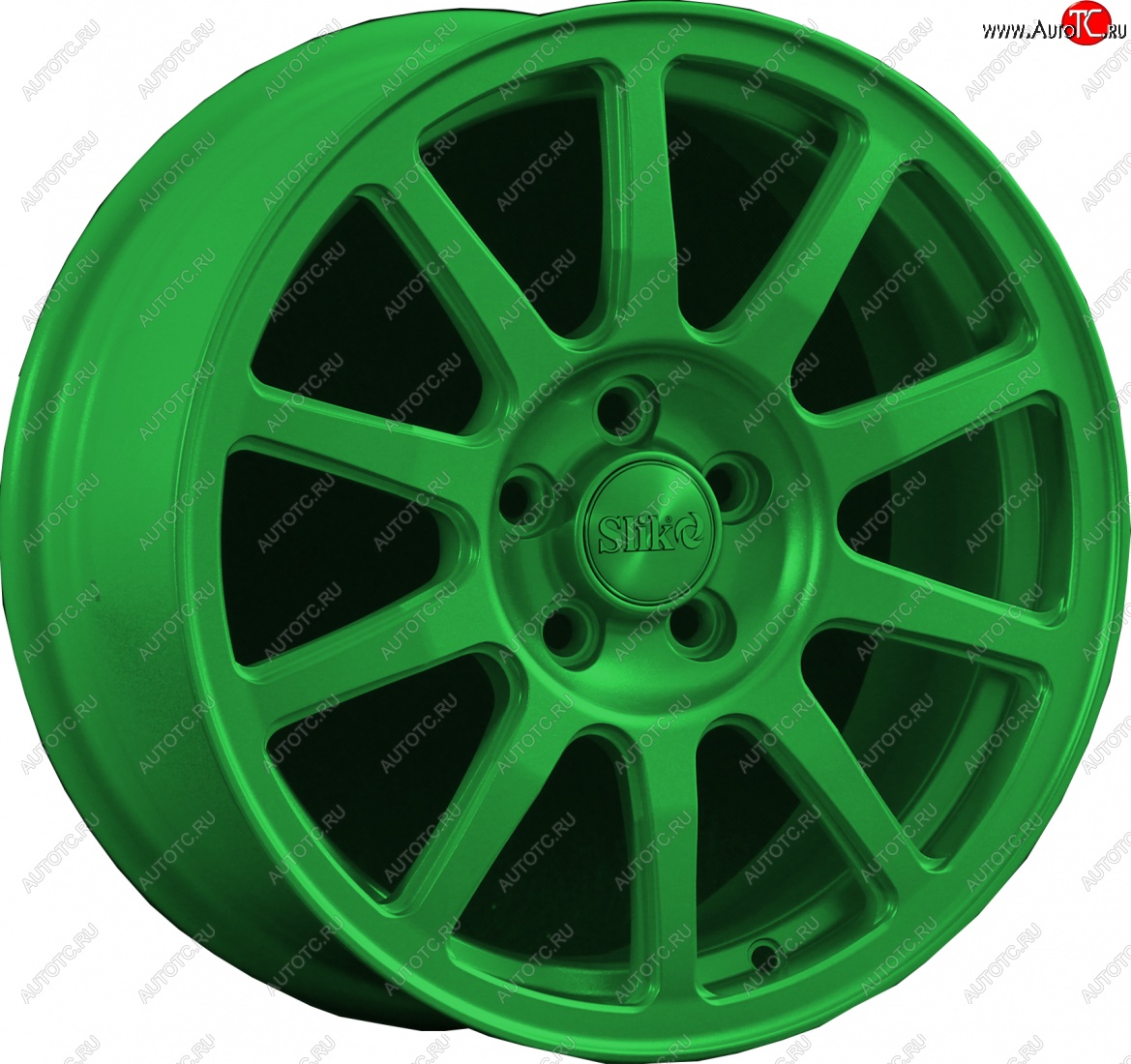 18 999 р. Кованый диск Slik classik R16x6.5 Зеленый (GREEN) 6.5x16   (Цвет: GREEN)  с доставкой в г. Чебоксары