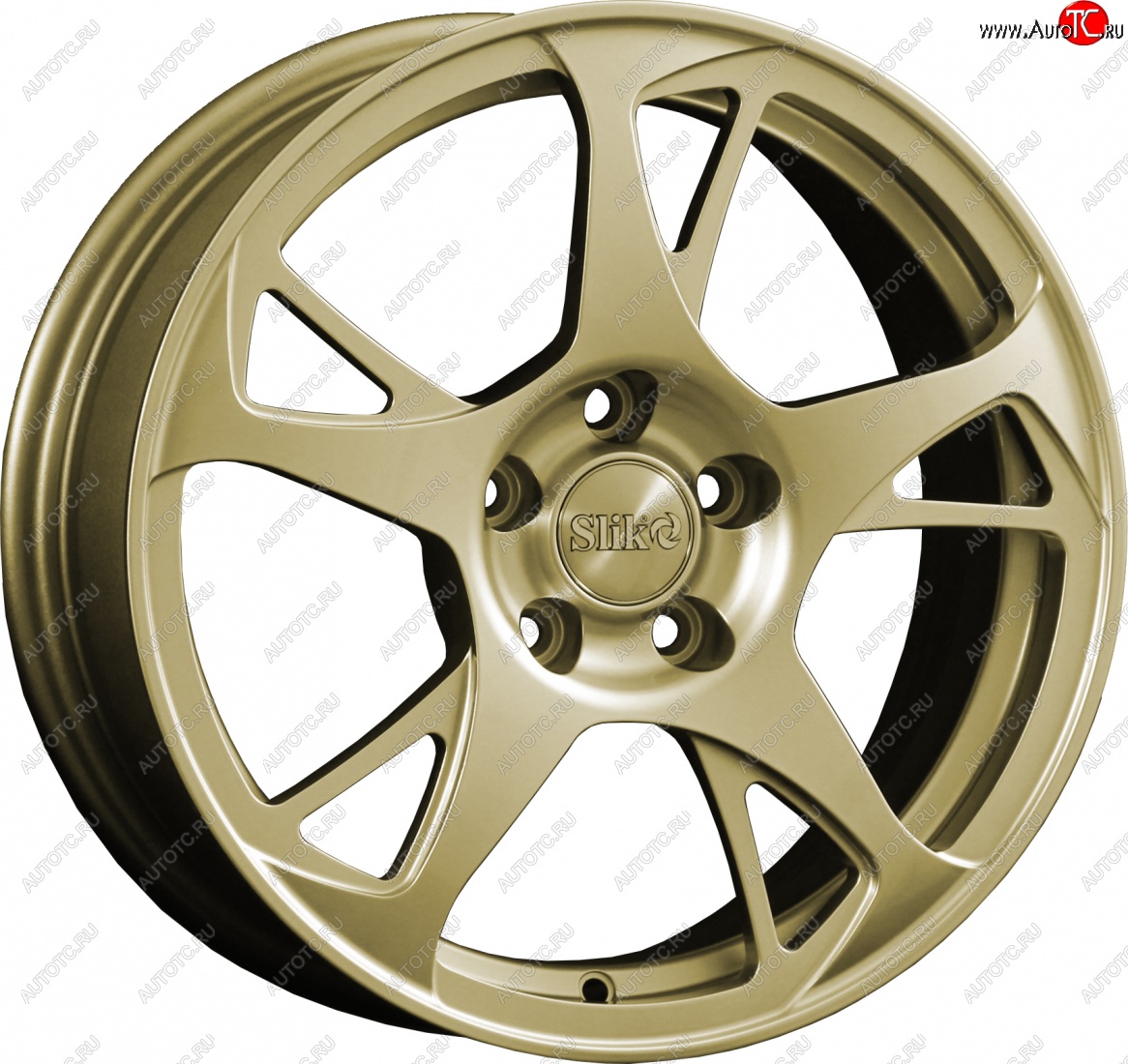 10 999 р. Кованый диск Slik classik R16x6.5 Золотой (G) 6.5x16   (Цвет: G)  с доставкой в г. Чебоксары