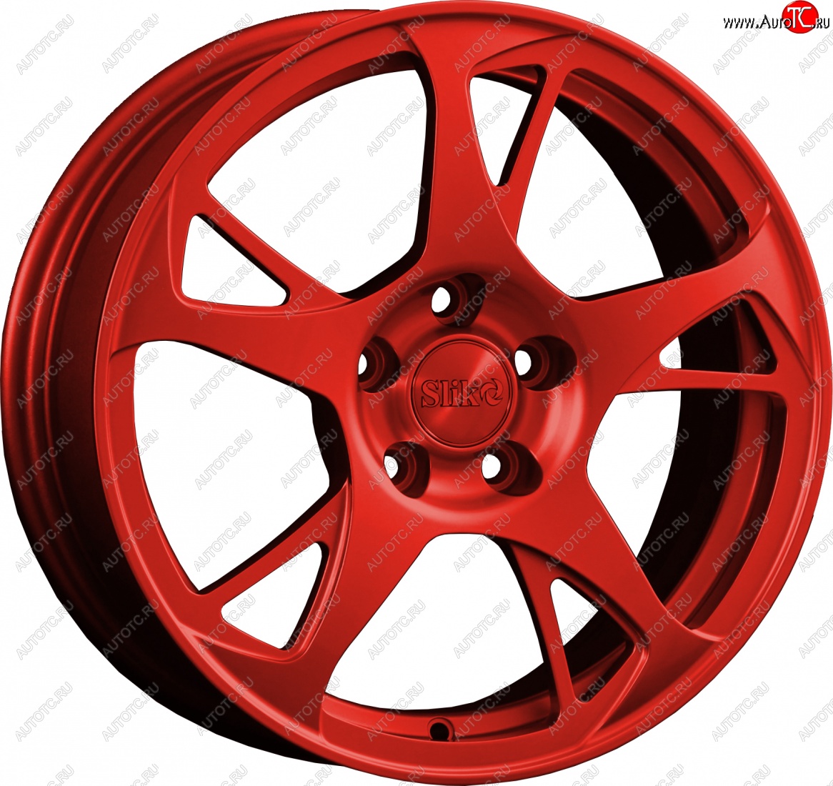 10 999 р. Кованый диск Slik classik R16x6.5 Candy RED красный 6.5x16   (Цвет: Candy RED красный 6.5x16)  с доставкой в г. Чебоксары
