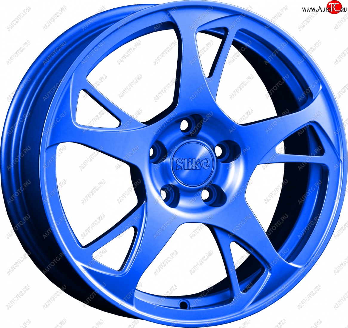 10 999 р. Кованый диск Slik classik R16x6.5 Синий (BLUE) 6.5x16   (Цвет: BLUE)  с доставкой в г. Чебоксары