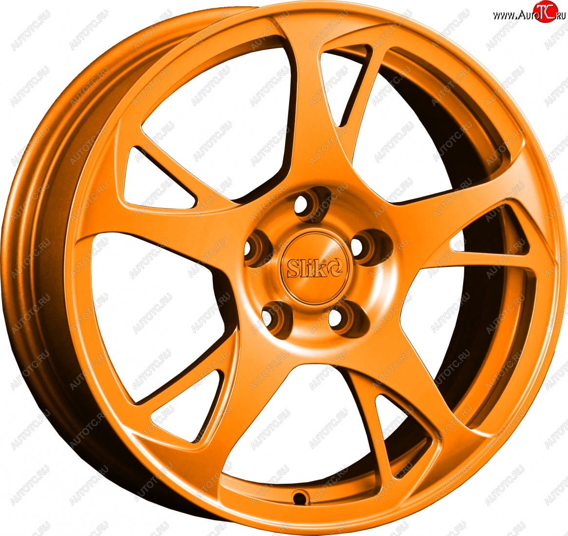 10 999 р. Кованый диск Slik classik R16x6.5 Ярко-оранжевый (ORANGE) 6.5x16   (Цвет: ORANGE)  с доставкой в г. Чебоксары