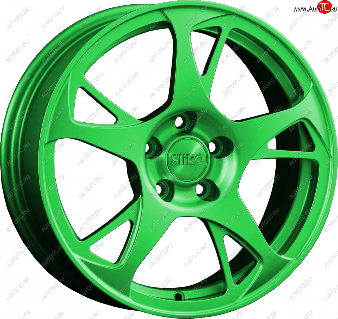 10 999 р. Кованый диск Slik classik R16x6.5 RAL 6038 ярко-зеленый (6038) 6.5x16   (Цвет: 6038)  с доставкой в г. Чебоксары