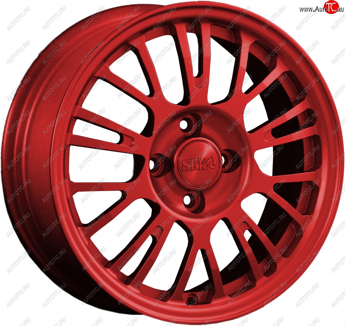 14 799 р. Кованый диск Slik Classik 6x15 (Красный)   (Цвет: Красный)  с доставкой в г. Чебоксары