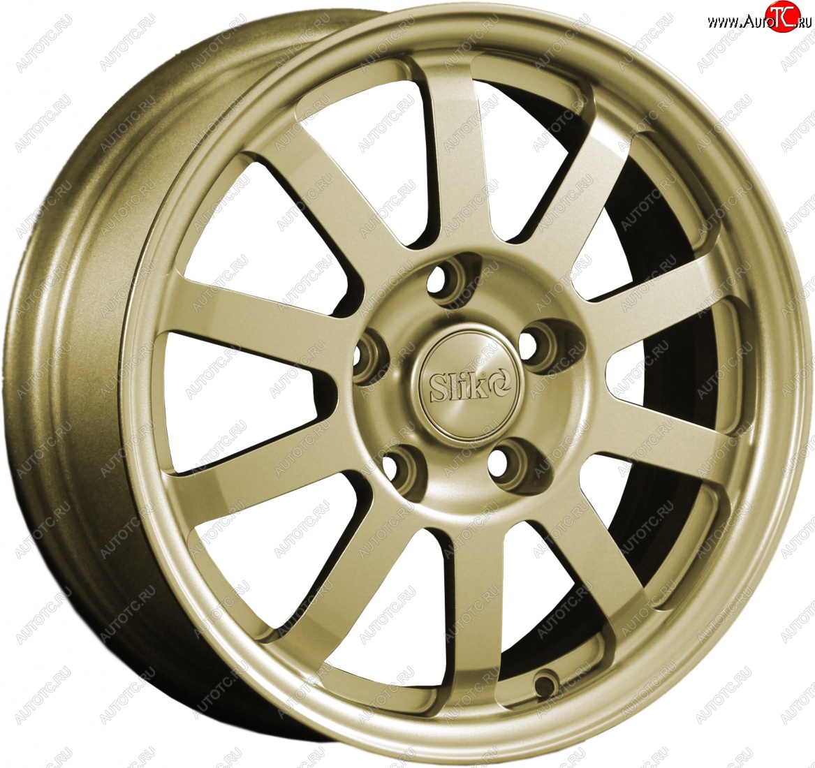 11 399 р. Кованый диск Slik Classik 6x15 (Металлик золотой)   (Цвет: Металлик золотой)  с доставкой в г. Чебоксары