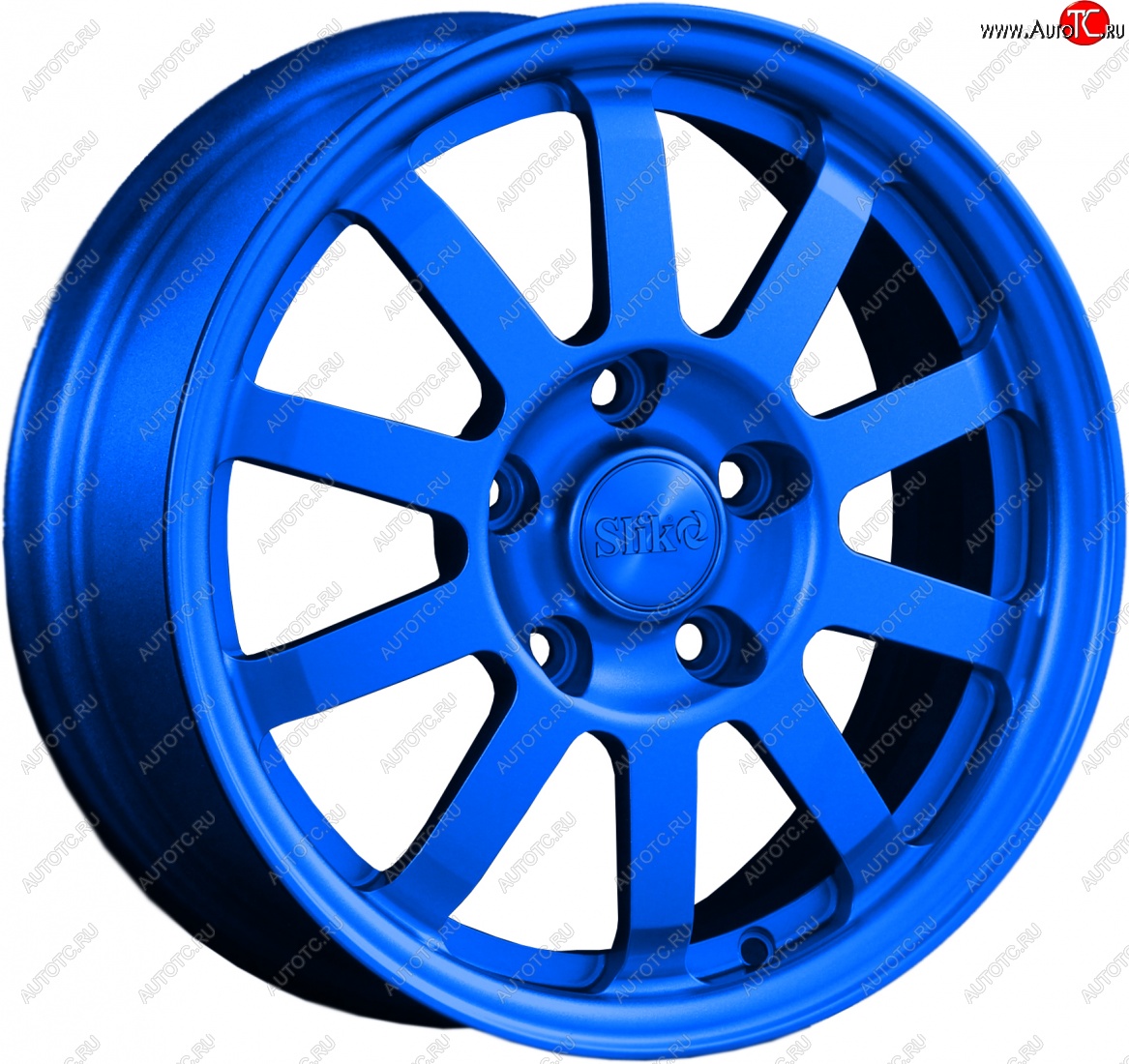 11 399 р. Кованый диск Slik Classik 6x15 (Синий)   (Цвет: Синий)  с доставкой в г. Чебоксары