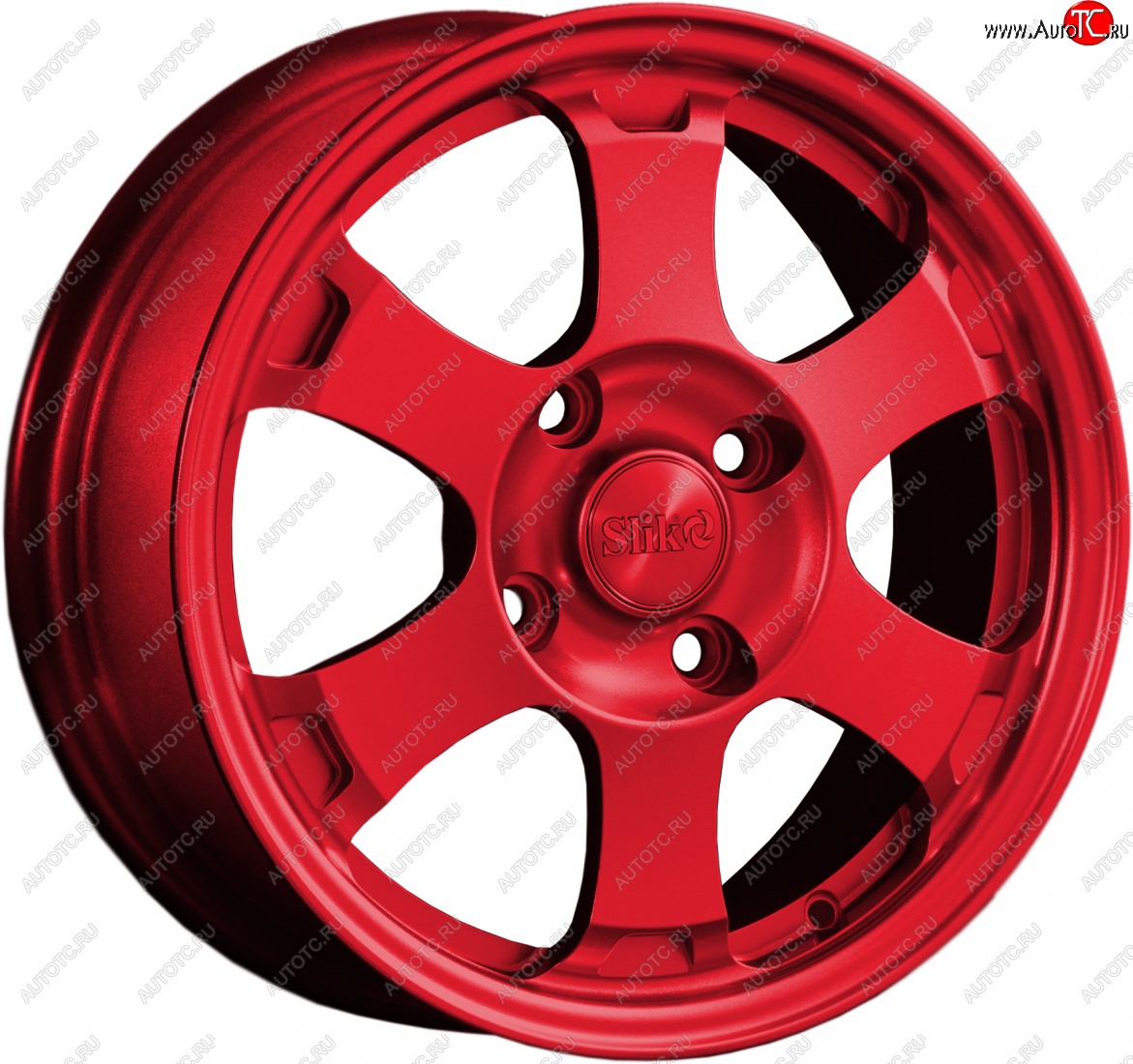 14 799 р. Кованый диск Slik Classik 6x15 (Красный)   (Цвет: Красный)  с доставкой в г. Чебоксары
