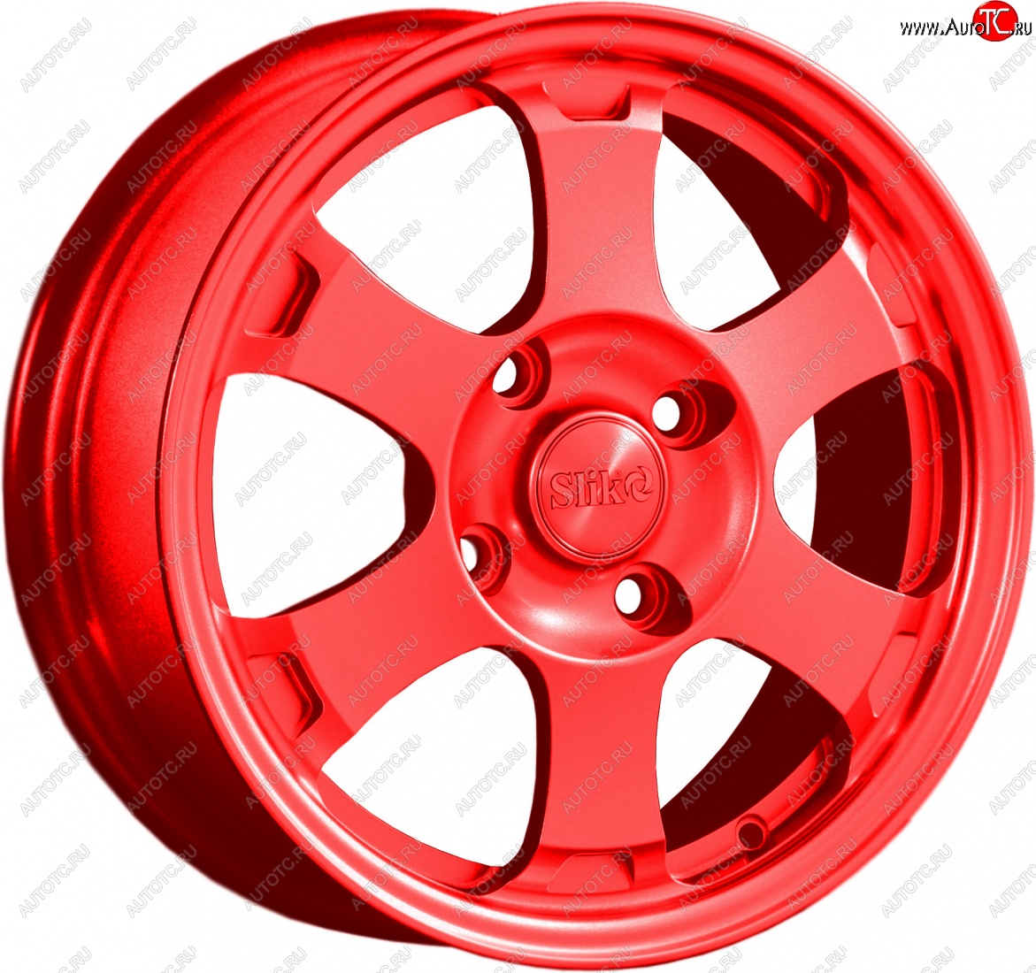 14 799 р. Кованый диск Slik Classik 6x15 (Candy красный)   (Цвет: Candy красный)  с доставкой в г. Чебоксары