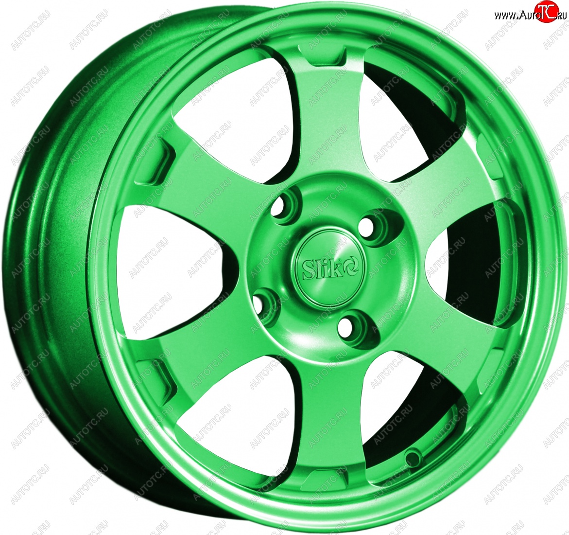 14 799 р. Кованый диск Slik Classik 6x15 (RAL 6038 ярко-зеленый)   (Цвет: RAL 6038 ярко-зеленый)  с доставкой в г. Чебоксары