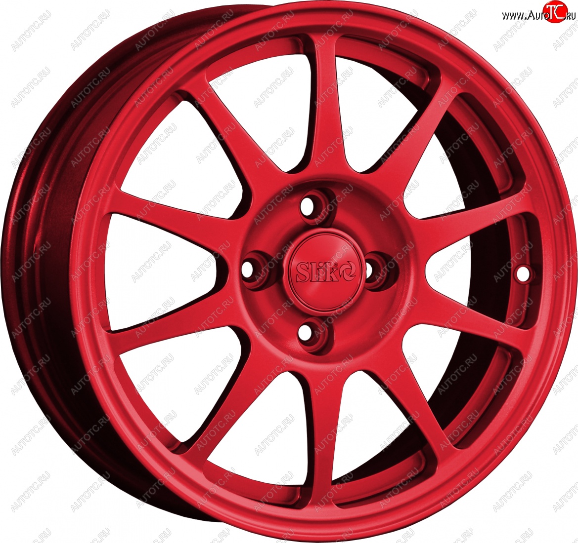 14 799 р. Кованый диск Slik Classik 6x15 (Красный)   (Цвет: Красный)  с доставкой в г. Чебоксары