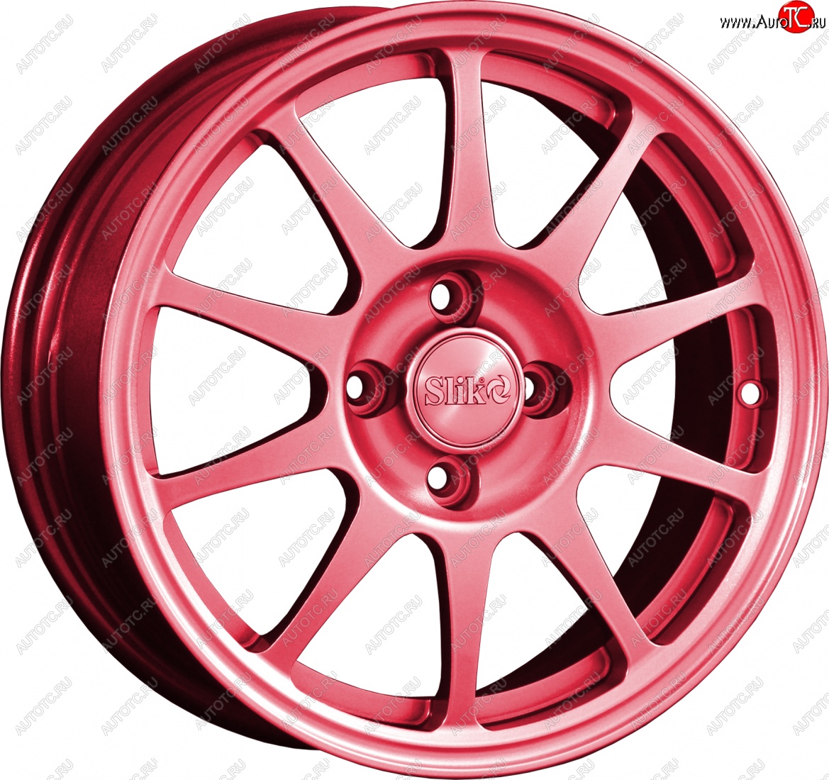 14 799 р. Кованый диск Slik Classik 6x15 (Candy рубиновый)   (Цвет: Candy рубиновый)  с доставкой в г. Чебоксары