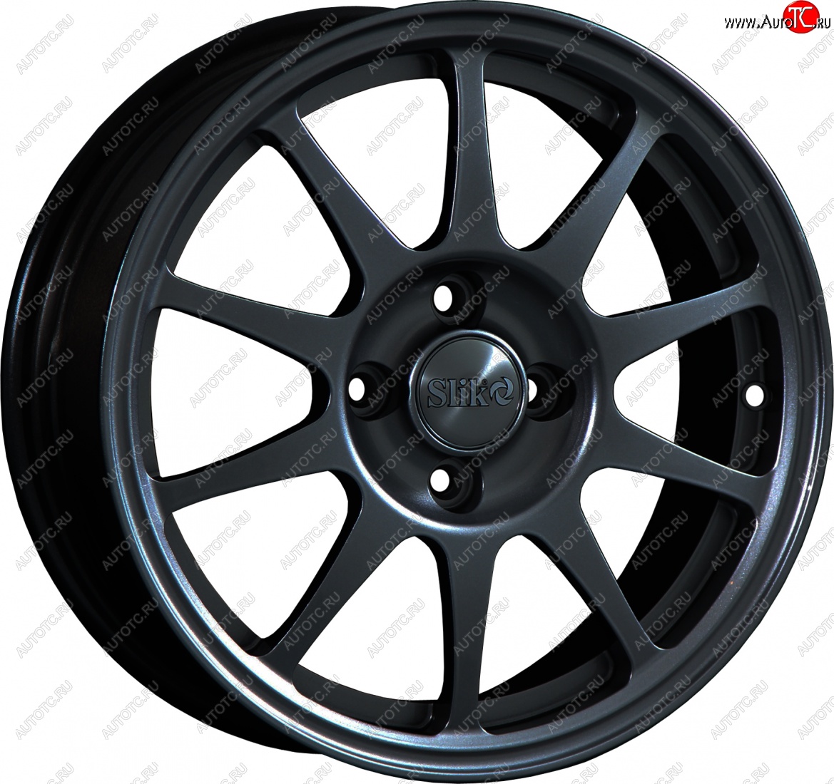 14 799 р. Кованый диск Slik Classik 6x15 (Черный глянцевый)   (Цвет: Черный глянцевый)  с доставкой в г. Чебоксары