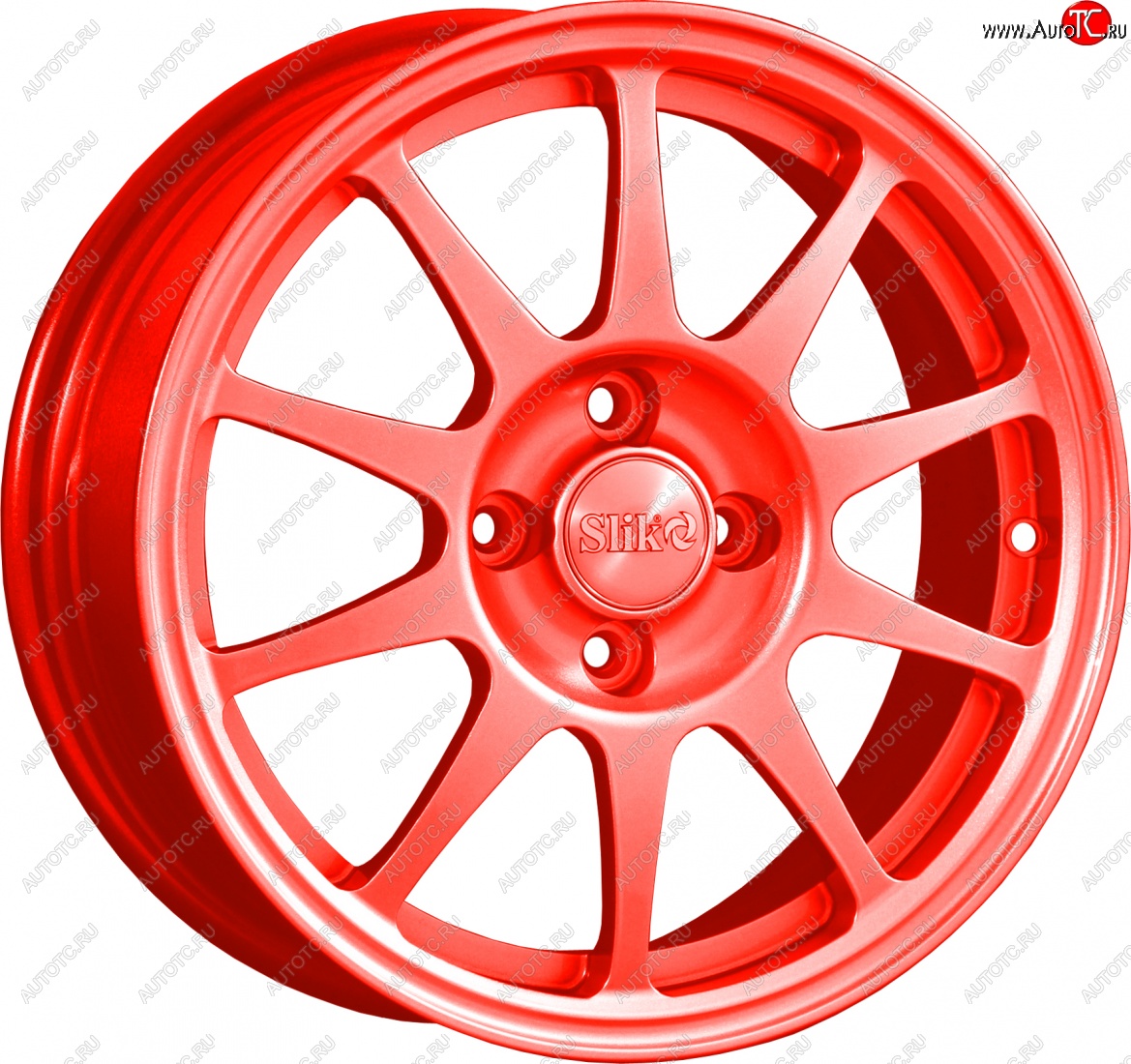 14 799 р. Кованый диск Slik Classik 6x14 (RAL 3026 ярко-алый)   (Цвет: RAL 3026 ярко-алый)  с доставкой в г. Чебоксары