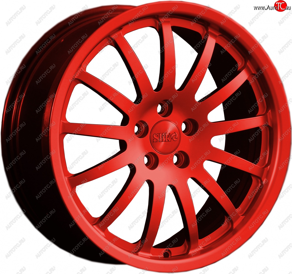 14 599 р. Кованый диск Slik classik R17x7.5 Красный (RED) 7.5x17   (Цвет: RED)  с доставкой в г. Чебоксары