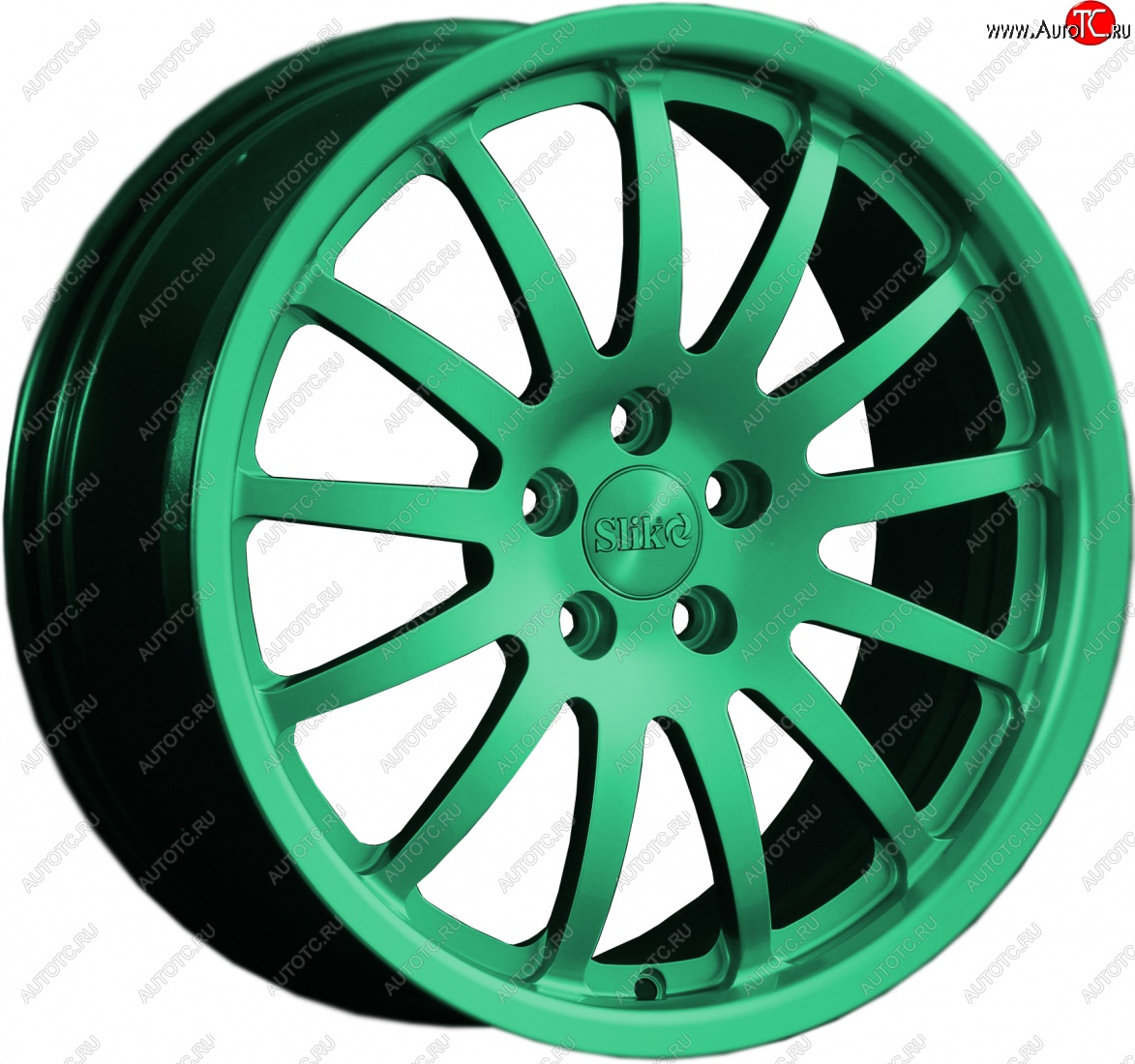 14 599 р. Кованый диск Slik classik R17x7.5 Candy Green изумрудно-зеленый 7.5x17   (Цвет: Candy Green изумрудно-зеленый 7.5x17)  с доставкой в г. Чебоксары