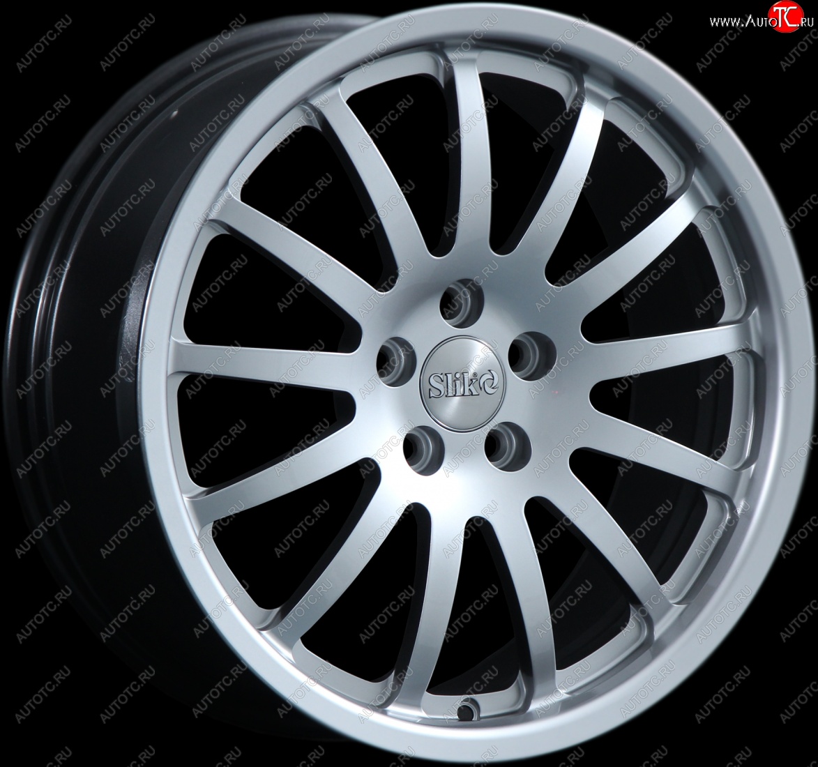 14 399 р. Кованый диск Slik classik R17x7.5 Серебристый светлый (S16) 7.5x17 Lifan Cebrium (2013-2025) 5x114.3xDIA60.1xET45.0 (Цвет: S16)
