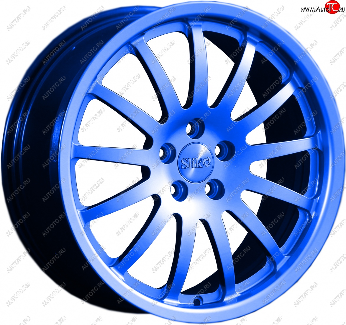 14 599 р. Кованый диск Slik classik R17x7.5 Синий (BLUE) 7.5x17   (Цвет: BLUE)  с доставкой в г. Чебоксары