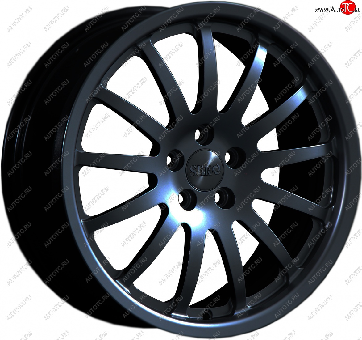 14 399 р. Кованый диск Slik classik R17x7.5 Черный матовый (MB) 7.5x17   (Цвет: MB)  с доставкой в г. Чебоксары