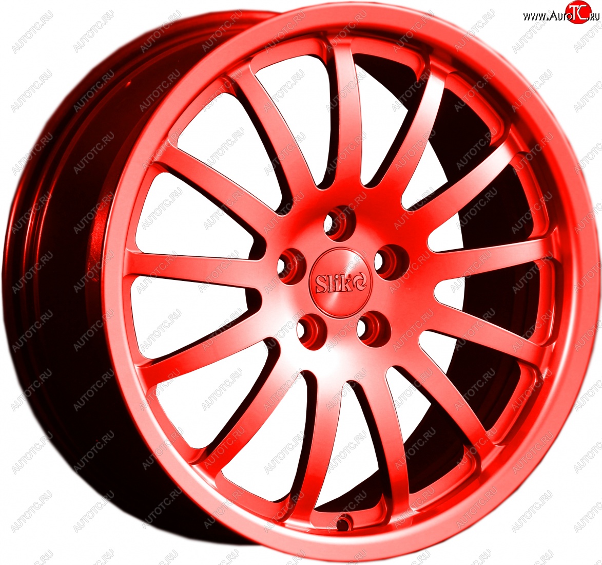 14 599 р. Кованый диск Slik classik R17x7.5 RAL 3026 ярко алый (3026) 7.5x17   (Цвет: 3026)  с доставкой в г. Чебоксары