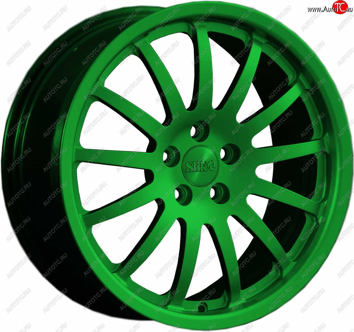 14 599 р. Кованый диск Slik classik R17x7.5 Зеленый (GREEN) 7.5x17   (Цвет: GREEN)  с доставкой в г. Чебоксары