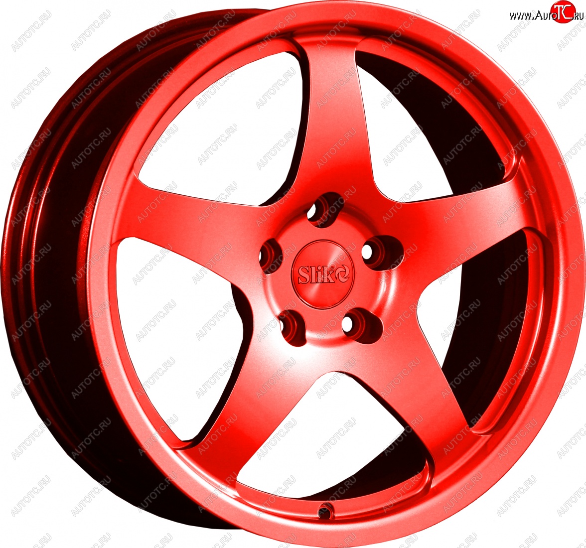 25 599 р. Кованый диск Slik classik R17x7.5 RAL 3026 ярко алый (3026) 7.5x17   (Цвет: 3026)  с доставкой в г. Чебоксары