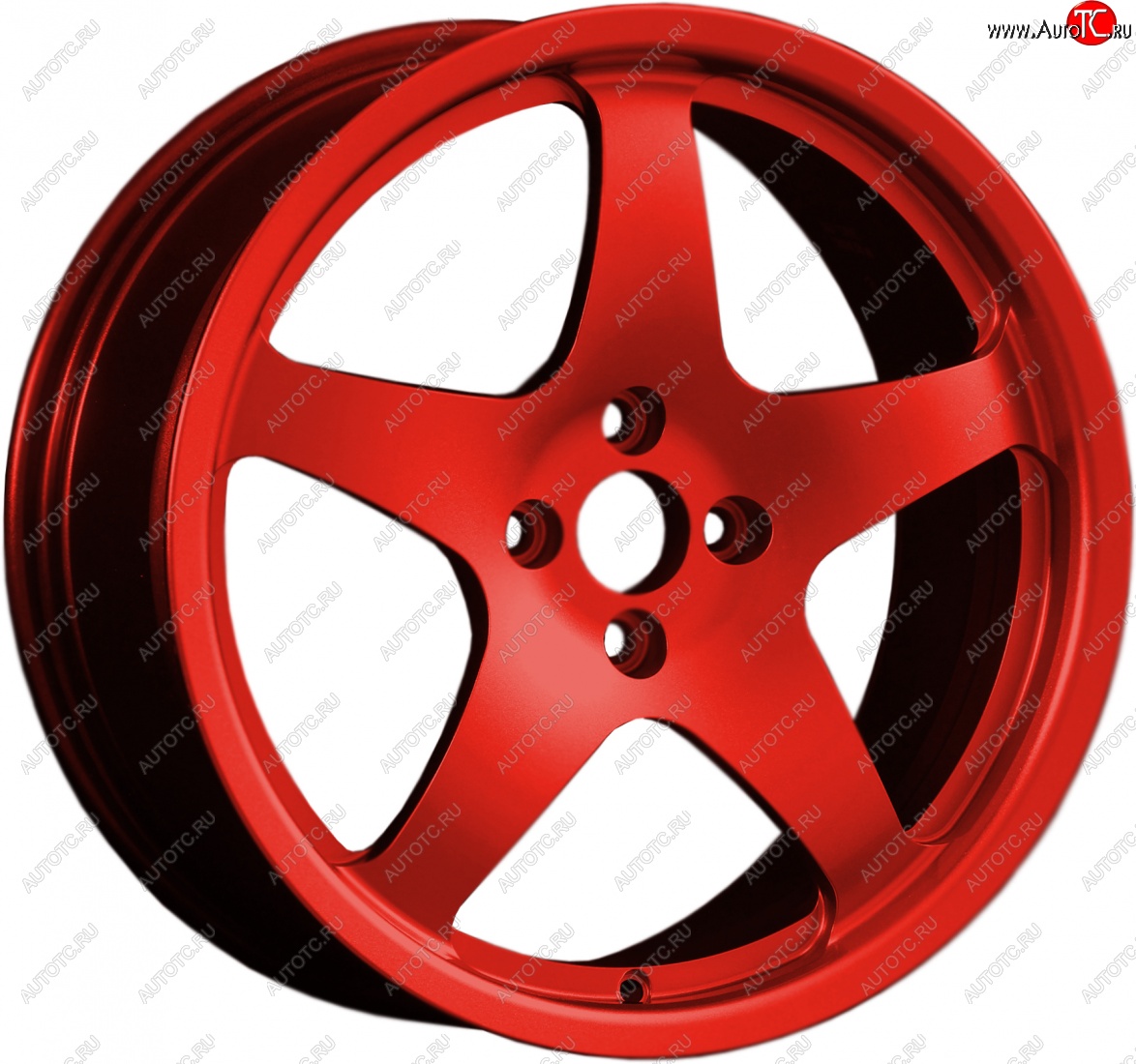 13 349 р. Кованый диск Slik classik R17x7.5 Красный (RED) 7.5x17   (Цвет: RED)  с доставкой в г. Чебоксары