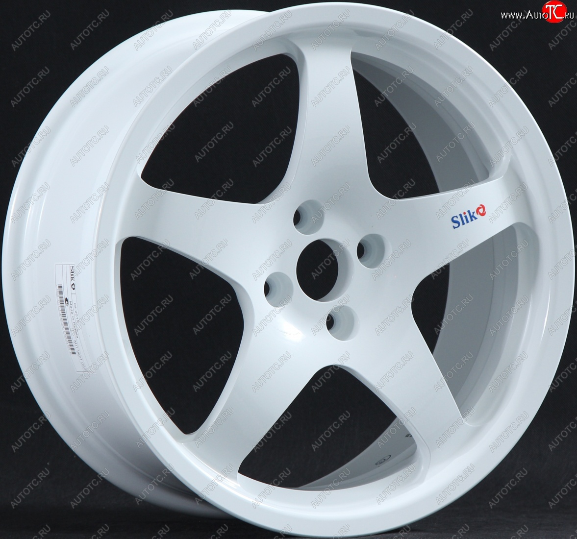 13 349 р. Кованый диск Slik classik R17x7.5 Белый (W) 7.5x17   (Цвет: W)  с доставкой в г. Чебоксары