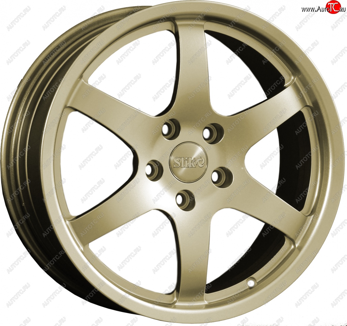 14 599 р. Кованый диск Slik classik R17x7.5 Золотой (G) 7.5x17   (Цвет: G)  с доставкой в г. Чебоксары