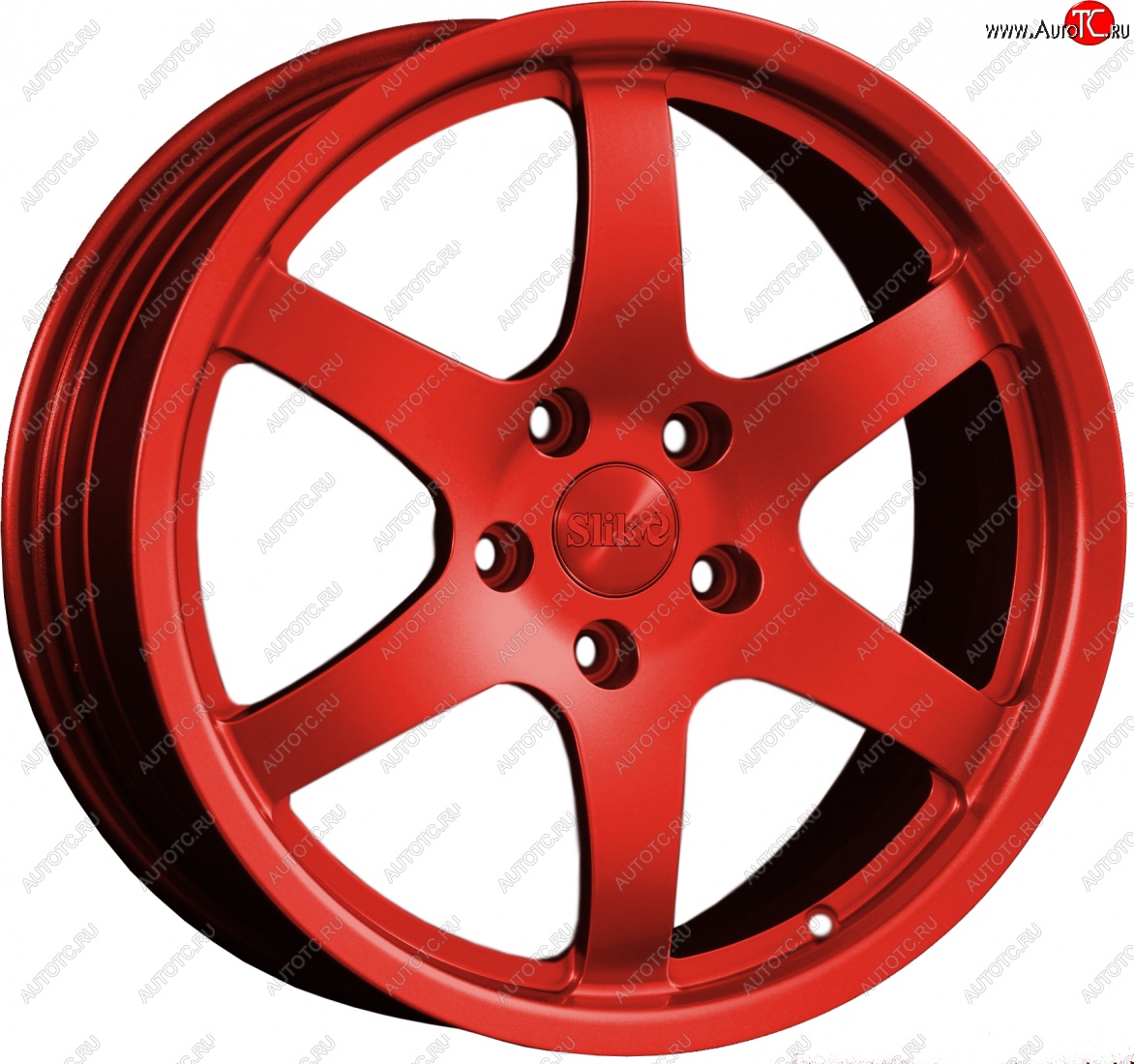 14 599 р. Кованый диск Slik classik R17x7.5 Candy RED красный 7.5x17   (Цвет: Candy RED красный 7.5x17)  с доставкой в г. Чебоксары