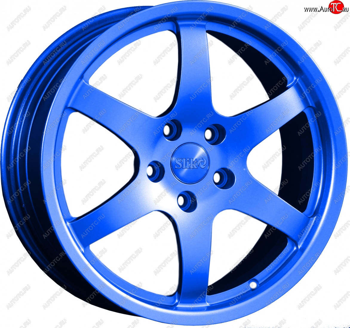 14 599 р. Кованый диск Slik classik R17x7.5 Синий (BLUE) 7.5x17   (Цвет: BLUE)  с доставкой в г. Чебоксары