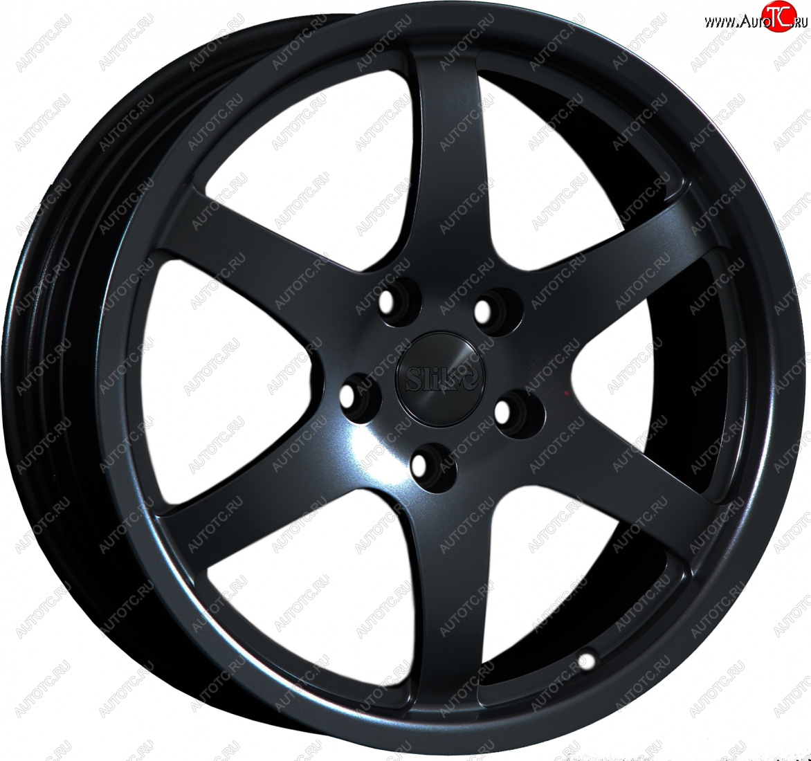 14 599 р. Кованый диск Slik classik R17x7.5 Черный глянцевый (BK) 7.5x17   (Цвет: BK)  с доставкой в г. Чебоксары